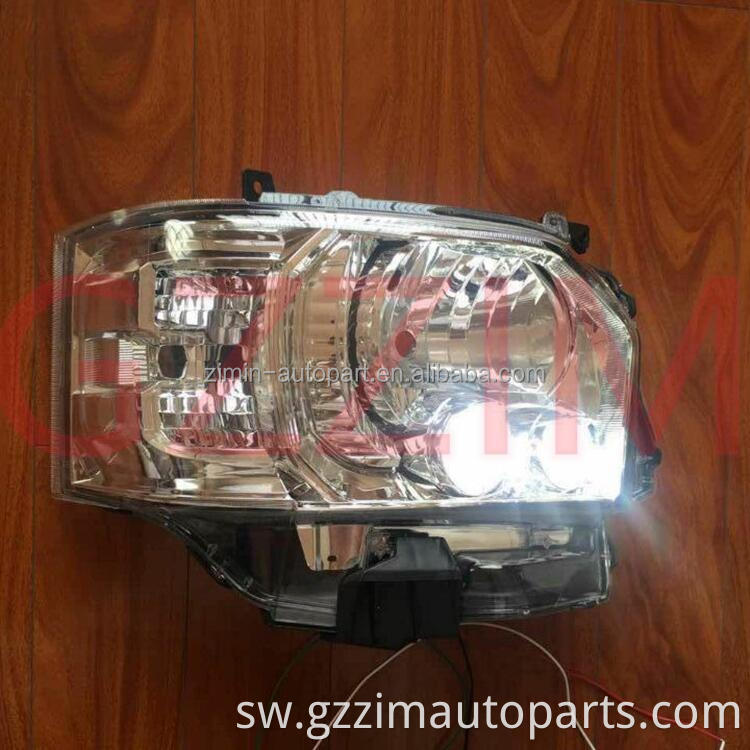 Replacement ABS Plastic Head Lamp Refit HID Head Lamp For Hiace 2014